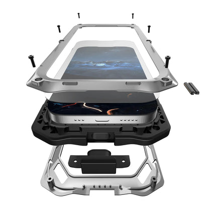 Aluminum iPhone 17 & iPhone Air Case with Integrated Screen Guard – Full-Edge Metal Protective Shell for Daily Use