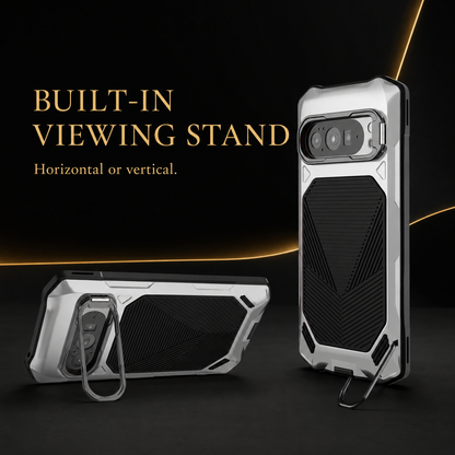Protective Google Pixel Case with Integrated Screen Shield & Kickstand