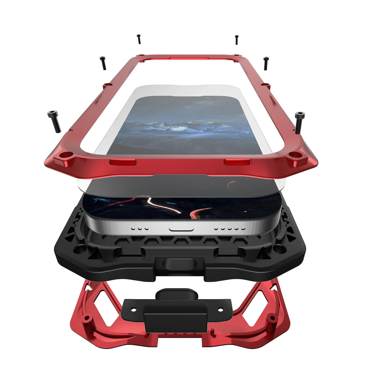 Protective Google Pixel Case with Integrated Screen Shield & Kickstand