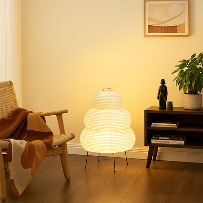 Cloud Rice Paper Floor Lamp 40in Warm White LED Ambient Standing Light for Living Room Bedroom Modern Minimalist Tall Accent Lighting