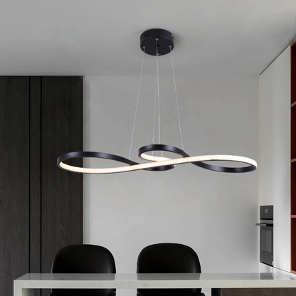 Adjustable Ring Ceiling Light with Remote Dimmable LED 37 in Gold for Dining Room Kitchen Island Modern Hanging Fixture 3-Color Temperature