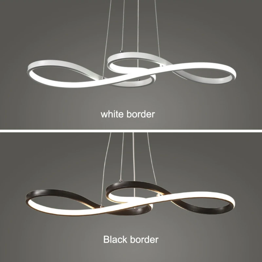 Circular Aluminum Ceiling Fixture Dimmable LED 30 in Ring Hanging Light for Dining Table Kitchen Island Modern Overhead Chandelier with Remo