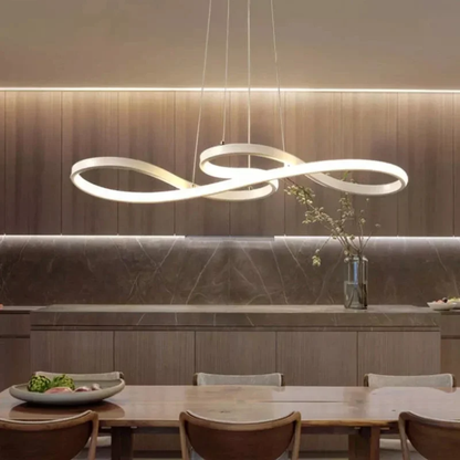 Adjustable Ring Ceiling Light with Remote Dimmable LED 37 in Gold for Dining Room Kitchen Island Modern Hanging Fixture 3-Color Temperature