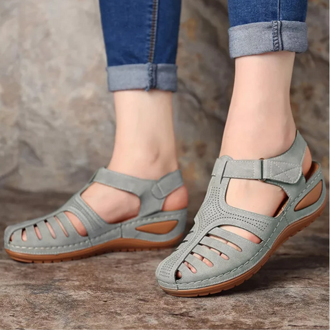 Women's Orthopedic Gladiator Sandals with Arch Support & Adjustable Straps for All-Day Comfort