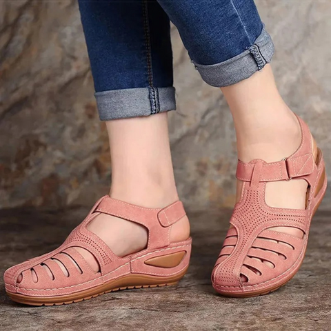 Women's Orthopedic Gladiator Sandals with Arch Support & Adjustable Straps for All-Day Comfort