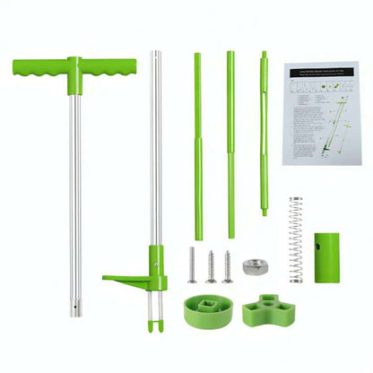 Désherbeur à pissenlits à long manche pour pelouses et parterres de fleurs – Extracteur de racines vertical pour jardins et cours