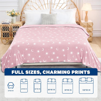 Confort douillet | Couverture rafraîchissante en tissu double face | Couverture d'été légère pour les dormeurs ayant chaud et les voyages
