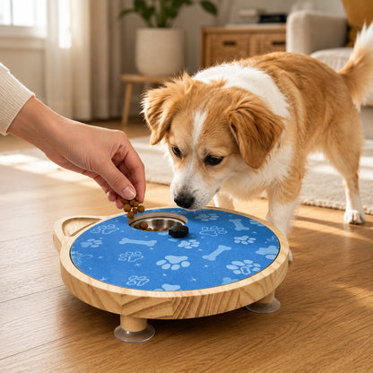 Ortekor 2-in-1 Rotating Dog Nail Scratch Board & Treat Puzzle for At-Home Front-Paw Care - Designed for Dogs That Dislike Clippers