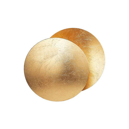 Rotating LED Wall Sconce Light Fixture – 9 in Aluminum Disc Lamp for Bedrooms, Hallways & Accent Lighting | Gold White Copper Black