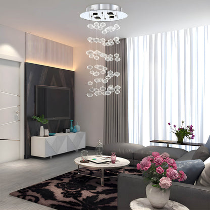 Textured Glass Globe Multi-Light Fixture – Contemporary Overhead Lighting for Dining Rooms & Entryways