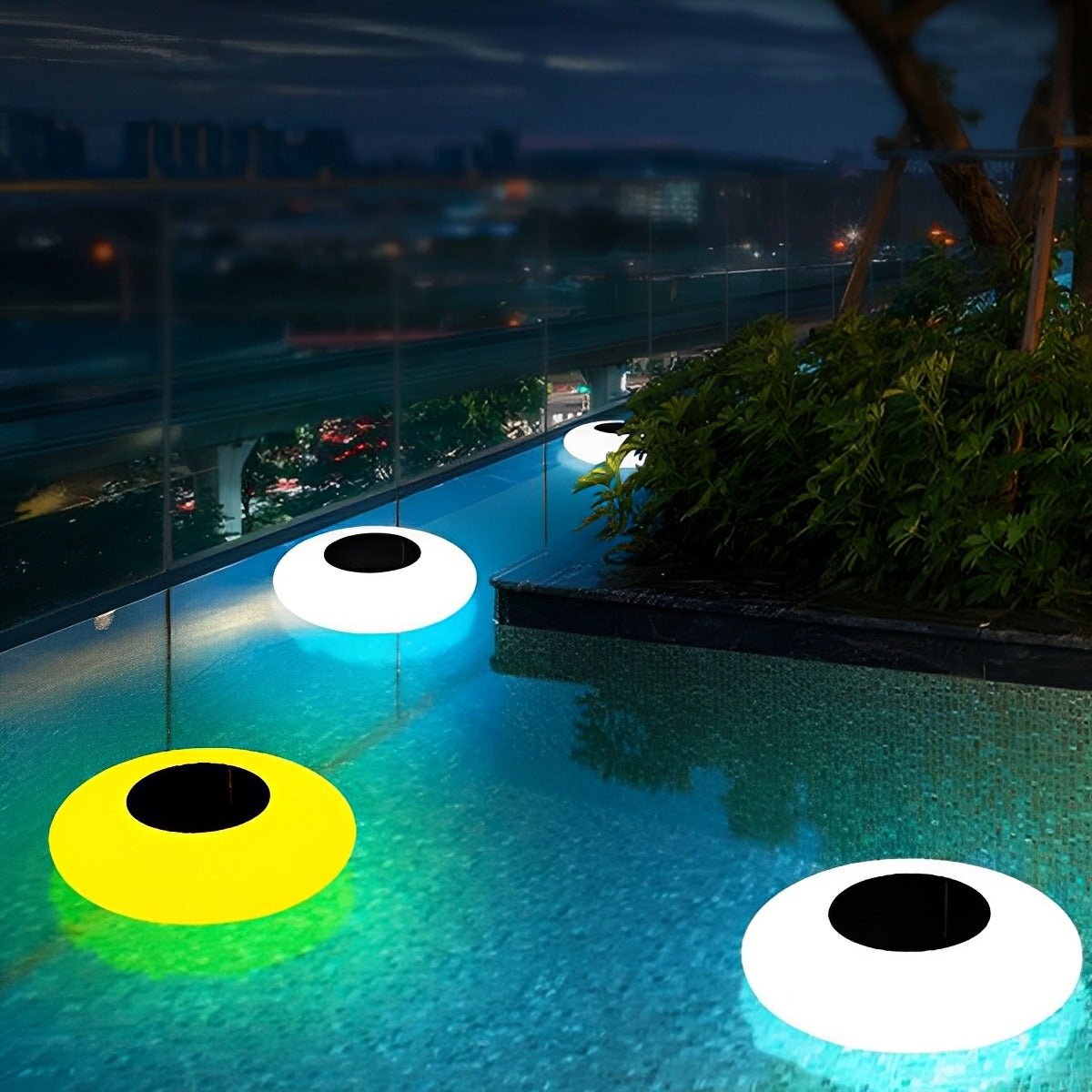 Solar RGB LED Orb Light Waterproof Remote Control 13 Inch Illuminated Sphere for Pool Pond Deck Patio Backyard Water Feature Landscape Ambia