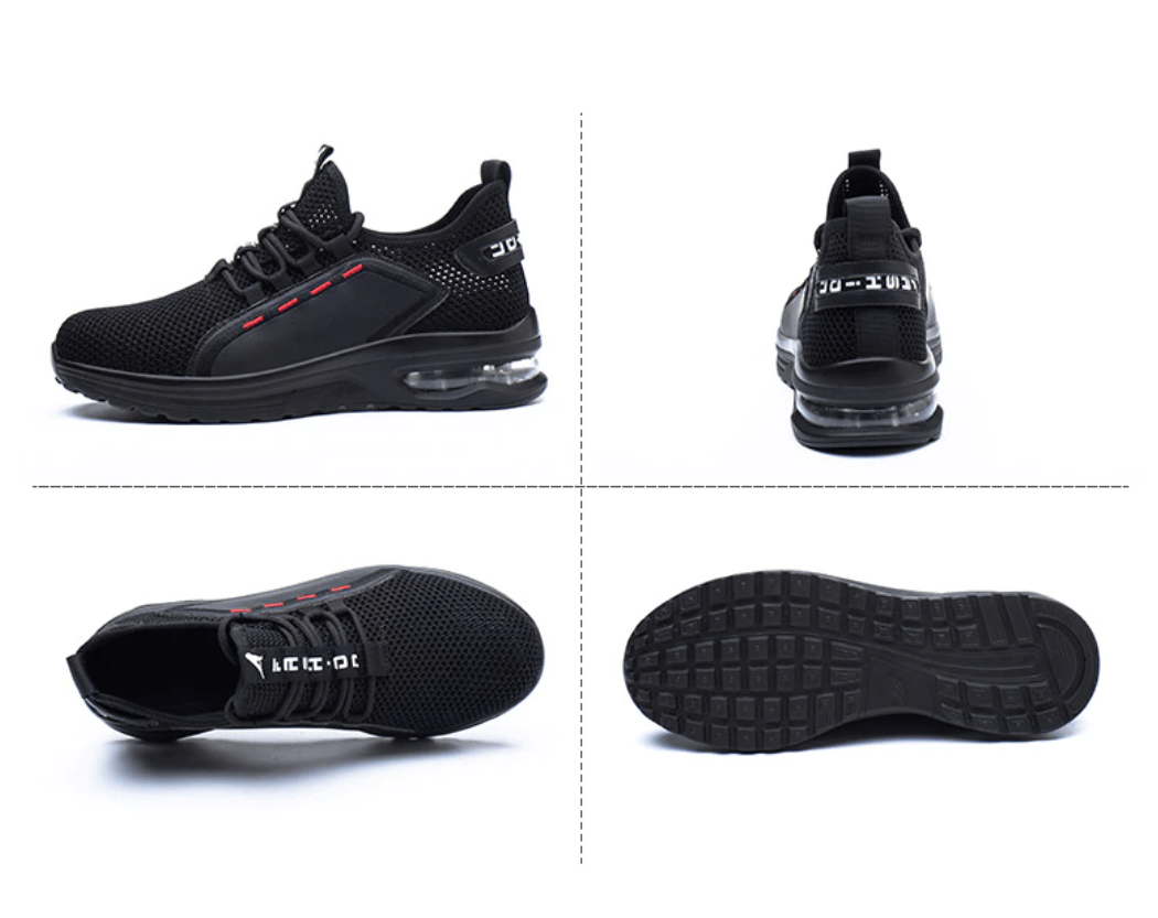 Steel Toe Safety Work Shoes for Men Lightweight Anti-Slip Industrial Protection Footwear Construction Warehouse