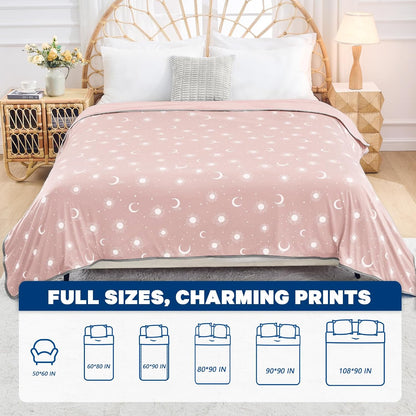 Confort douillet | Couverture rafraîchissante en tissu double face | Couverture d'été légère pour les dormeurs ayant chaud et les voyages