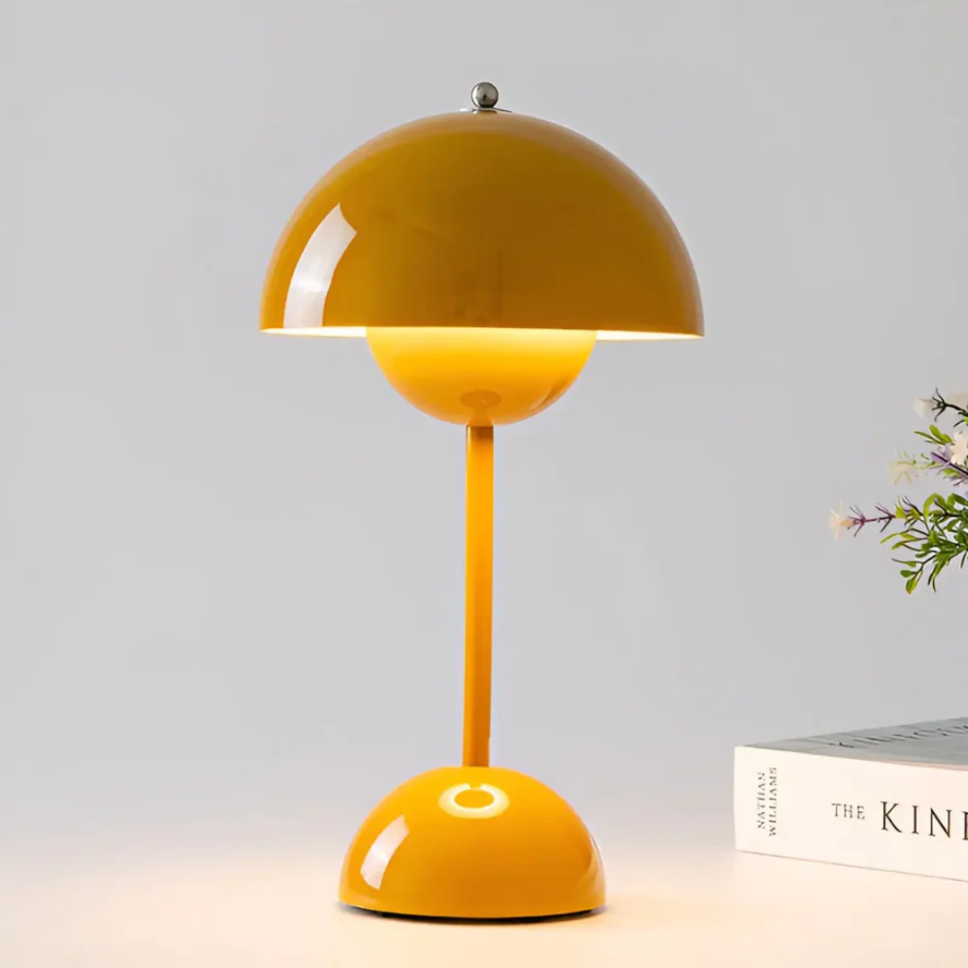 Rechargeable LED Table Lamp Dimmable Touch Control Portable Cordless Desk Light Ambient Lighting Metal Modern Home Bedroom