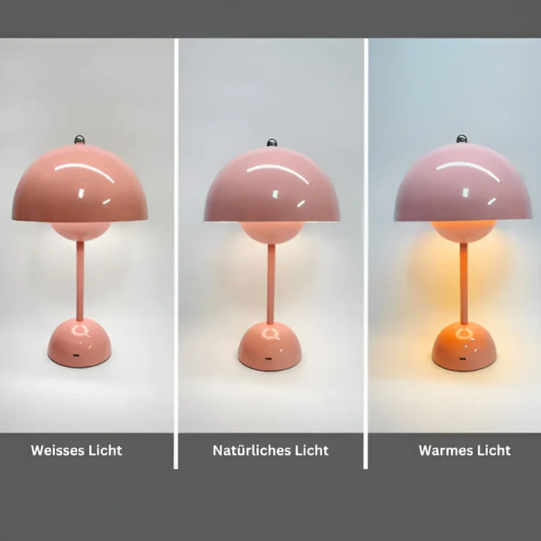 Rechargeable LED Table Lamp Dimmable Touch Control Portable Cordless Desk Light Ambient Lighting Metal Modern Home Bedroom