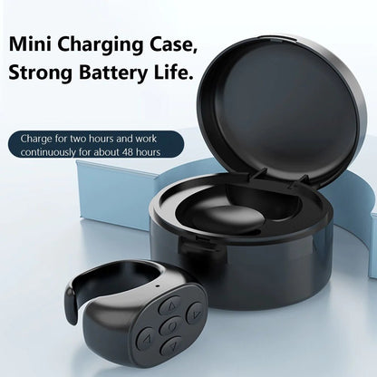 Anneau de télécommande Bluetooth portable pour la lecture et le défilement – Télécommande mains libres pour livres numériques, présentations et réseaux sociaux