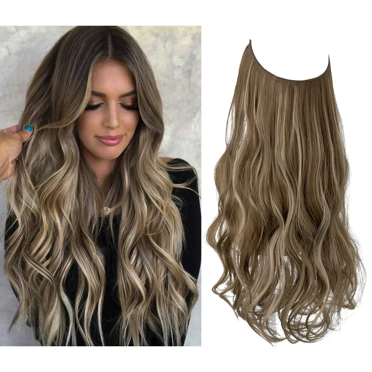 Remy Human Hair Extensions Clip-In Seamless Natural Volume Real Hair Strands Heat Safe Styling Full Ends No Tangle Women's Hair