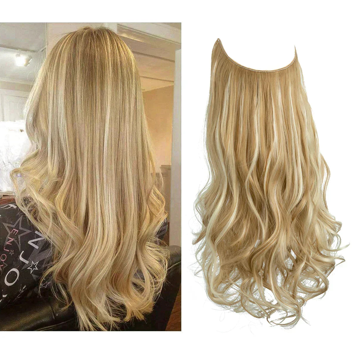 Remy Human Hair Extensions Clip-In Seamless Natural Volume Real Hair Strands Heat Safe Styling Full Ends No Tangle Women's Hair