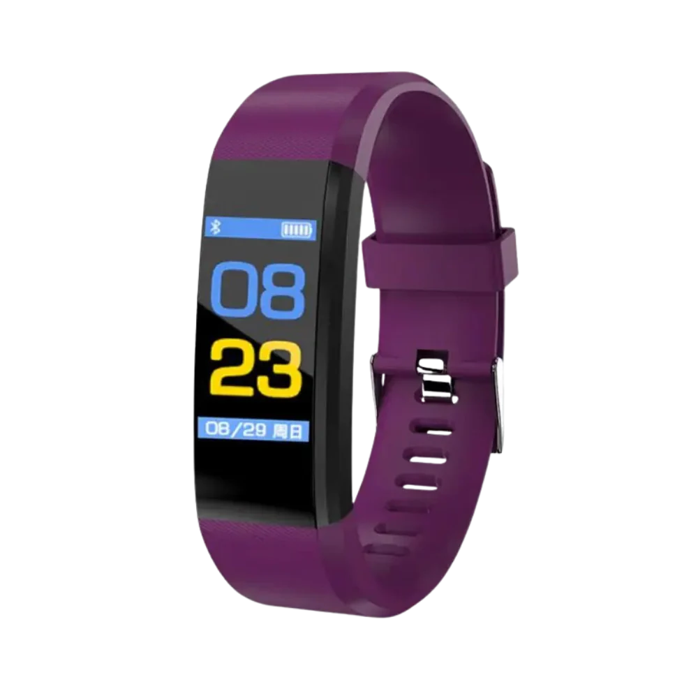 Montre connectée de fitness avec tensiomètre et cardiofréquencemètre pour seniors | Montre intelligente santé avec grand écran et design étanche