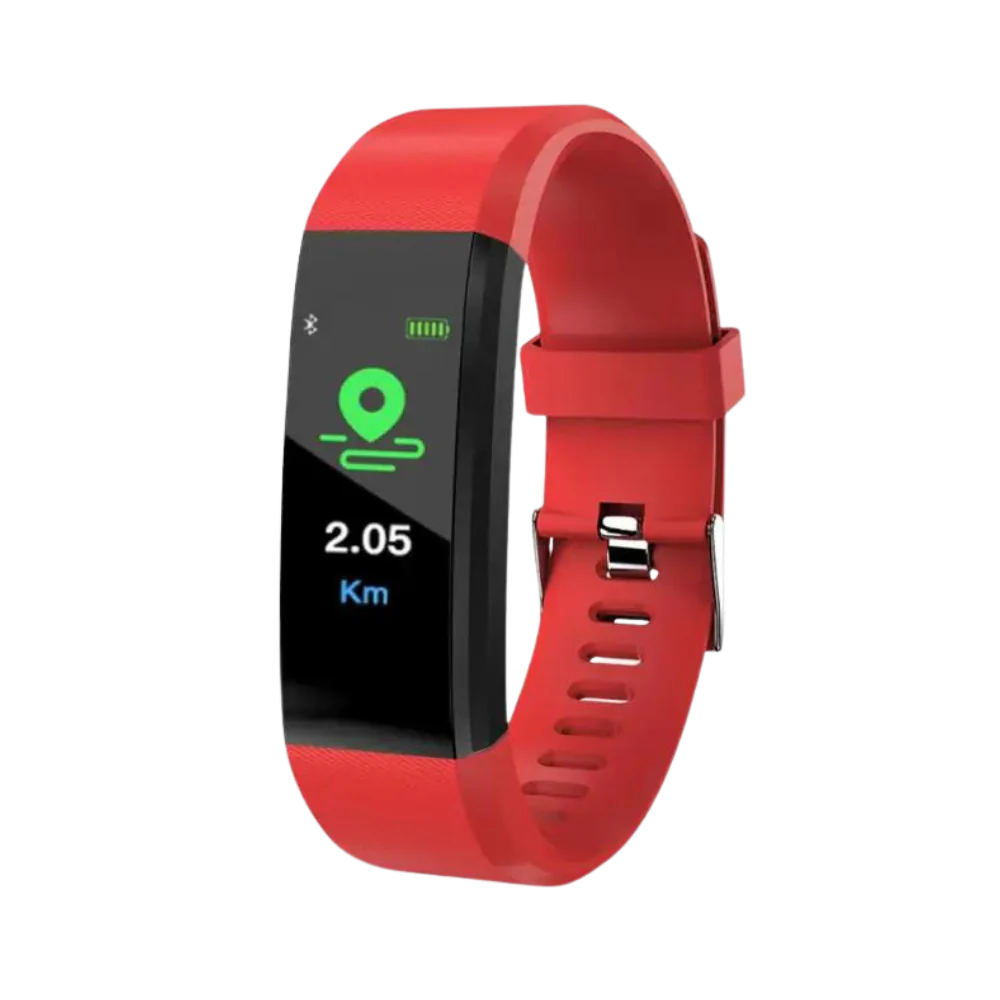 Montre connectée de fitness avec tensiomètre et cardiofréquencemètre pour seniors | Montre intelligente santé avec grand écran et design étanche