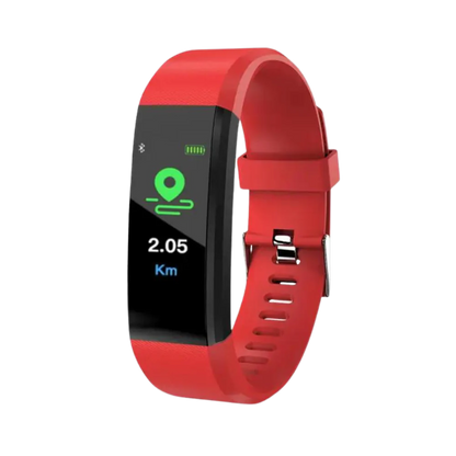Montre connectée de fitness avec tensiomètre et cardiofréquencemètre pour seniors | Montre intelligente santé avec grand écran et design étanche
