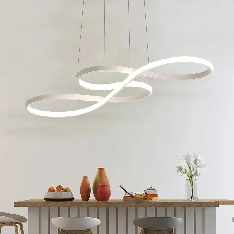 Adjustable Ring Ceiling Light with Remote Dimmable LED 37 in Gold for Dining Room Kitchen Island Modern Hanging Fixture 3-Color Temperature