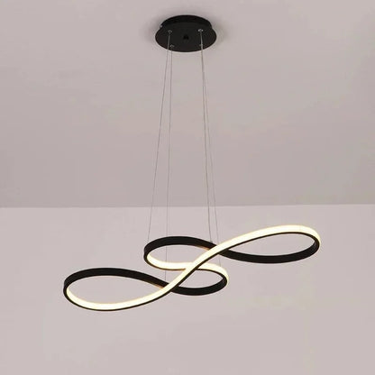 Circular Aluminum Ceiling Fixture Dimmable LED 30 in Ring Hanging Light for Dining Table Kitchen Island Modern Overhead Chandelier with Remo