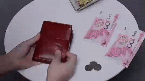 Mens Wallet, Womens Wallet with Zip Coin Pocket, Genuine Leather RFID Blocking Wallet with 14 Card Slots and ID Windows