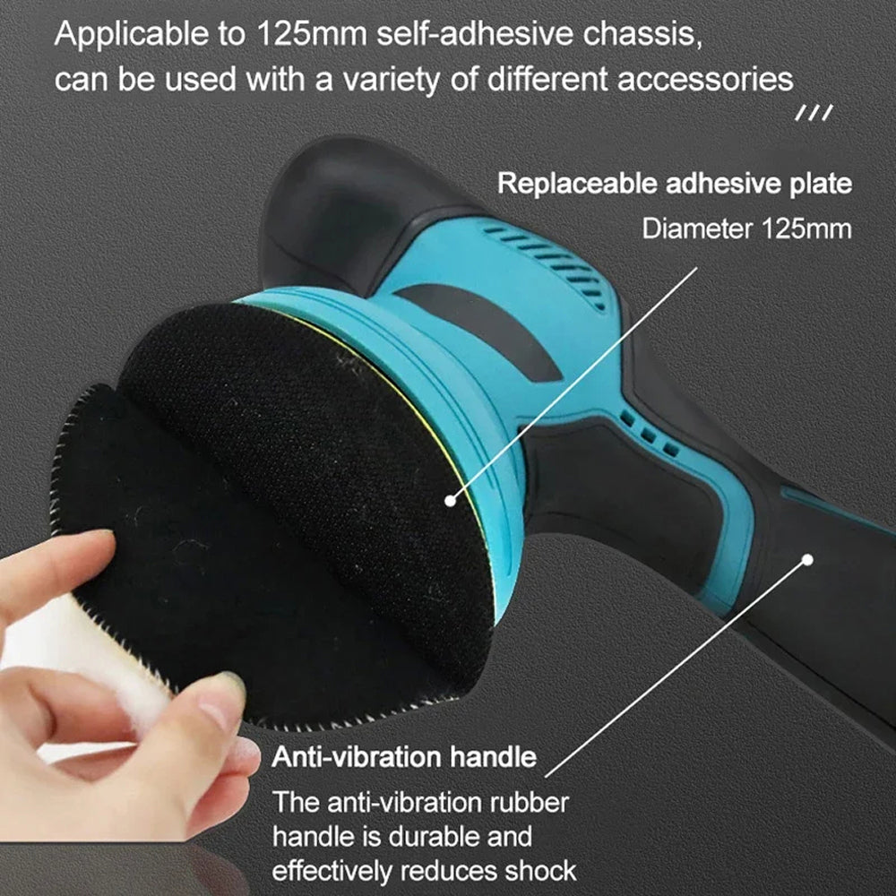 Cordless Dual-Action Auto Buffer with 8-Speed Control & Digital Display for Scratch Removal