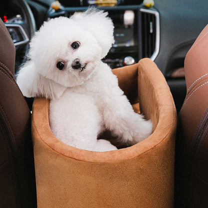 Siège auto rehausseur pour animaux | Siège auto rembourré avec harnais de sécurité | Design confortable pour chiens et chats