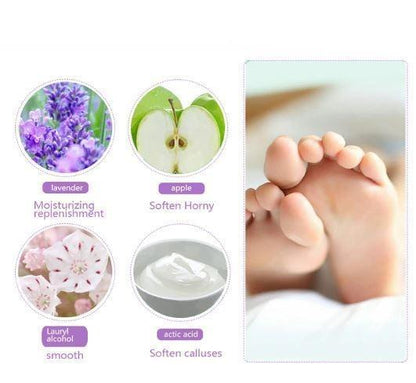 Lavender Foot Peel Treatment for Smooth Soft Feet – Removes Rough Dry Cracked Heels Dead Skin & Calluses Natural Exfoliating Booties