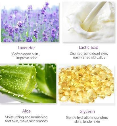 Lavender Foot Peel Treatment for Smooth Soft Feet – Removes Rough Dry Cracked Heels Dead Skin & Calluses Natural Exfoliating Booties