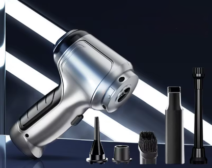 Handheld Rechargeable Vacuum Cleaner for Car & Home – Wireless Portable Dust Buster with Powerful Motor & Accessories
