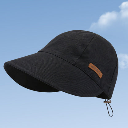 Women's Wide Brim Sun Hat – Foldable UV Protection with Adjustable Drawstring for Beach, Travel & Outdoor