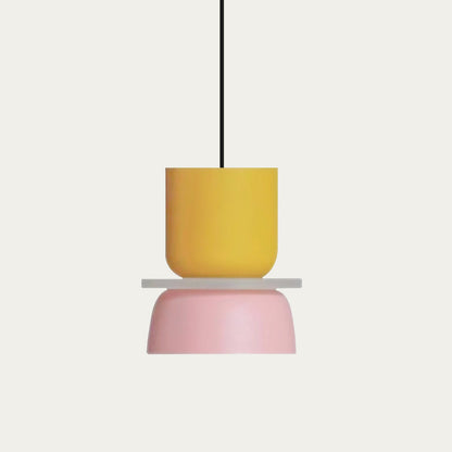 Dual-Layer Overhead Fixture 11.4 in Aluminum Acrylic Nordic Style Kitchen Dining Living Bedroom Suspended Drop Light for Small Spaces Contem