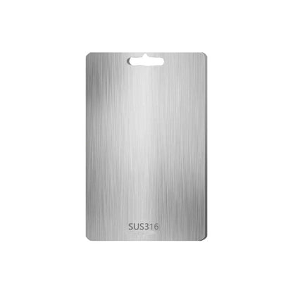 Dual-Surface Stainless Steel Cutting Board for Kitchen Food Prep & Meal Safety | Rust-Resistant Chopping Board for Meat, Vegetables, Bread