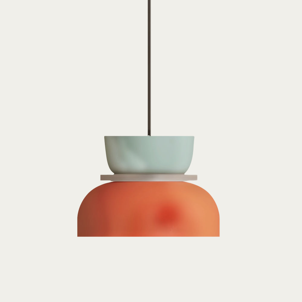 Acrylic Overhead Light Fixture 11 in Bowl Shade for Kitchen Table Workspace Kids Room Modern Nordic Hanging Lamp E27 Socket