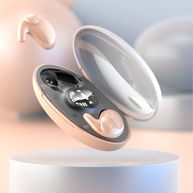 Compact Wireless Bluetooth Sleep Earbuds for Side Sleepers with Noise Isolation & 24-Hour Battery Life for Bedtime Music & Phone Calls
