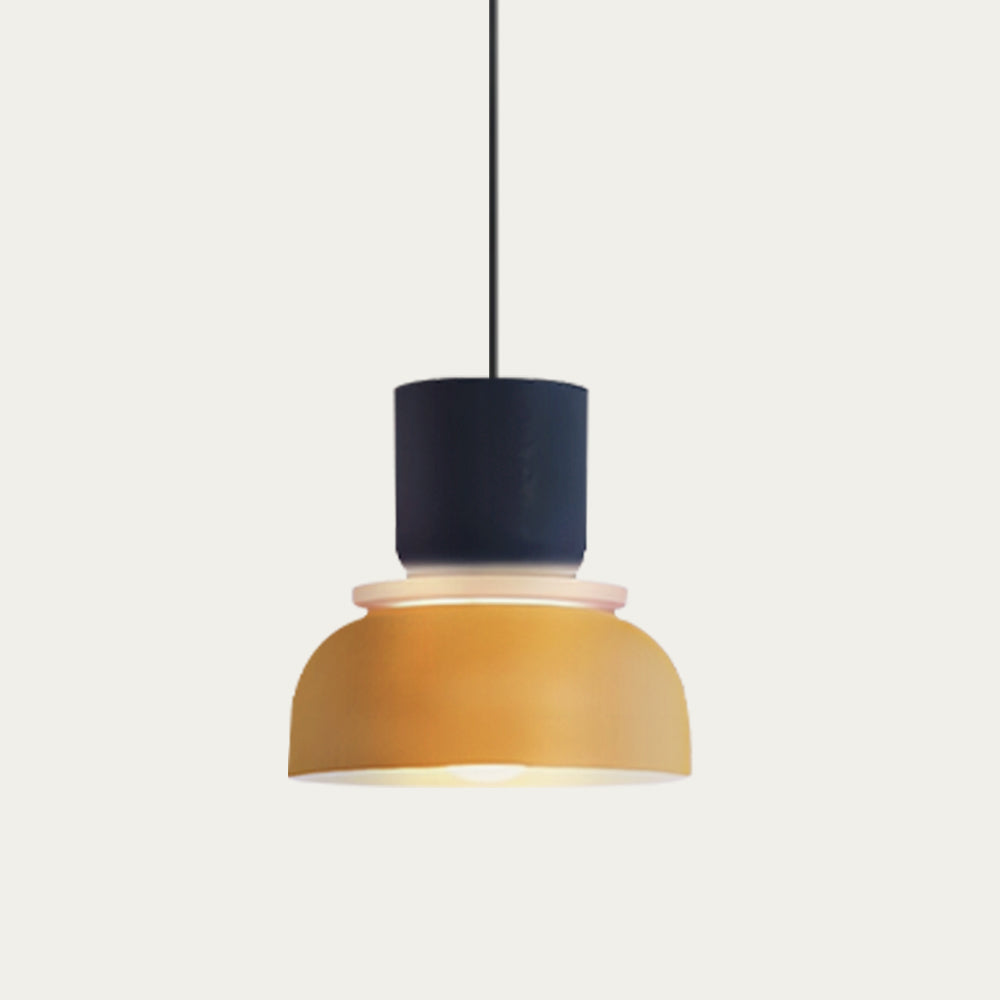 Acrylic Overhead Light Fixture 11 in Bowl Shade for Kitchen Table Workspace Kids Room Modern Nordic Hanging Lamp E27 Socket