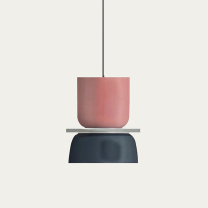Dual-Layer Overhead Fixture 11.4 in Aluminum Acrylic Nordic Style Kitchen Dining Living Bedroom Suspended Drop Light for Small Spaces Contem