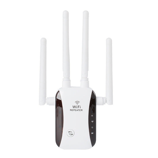 Amplificateur de signal sans fil pour la maison – Répéteur Wi-Fi bi-bande pour une couverture Internet sans interruption – Amplificateur de routeur blanc