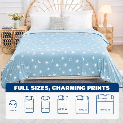 Confort douillet | Couverture rafraîchissante en tissu double face | Couverture d'été légère pour les dormeurs ayant chaud et les voyages