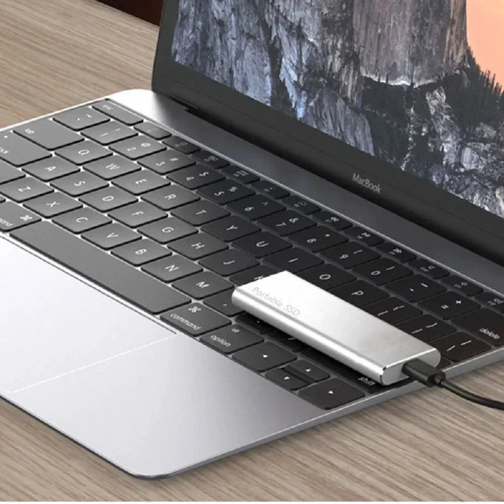 4TB Portable External Hard Drive USB-C Ultra-Slim High-Speed Data Storage for Mac PC Laptop Desktop Backup Travel Work