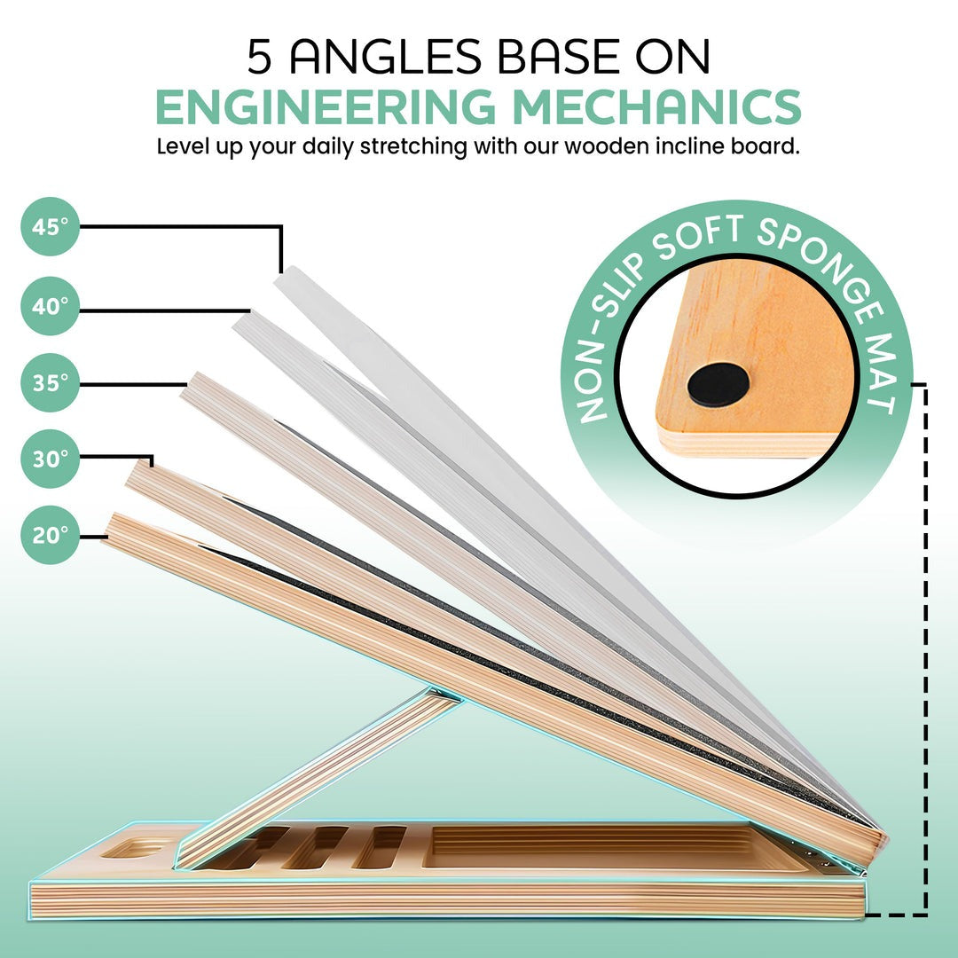Versatile Slant Board | Adjustable Incline Board for Stretching & Mobility