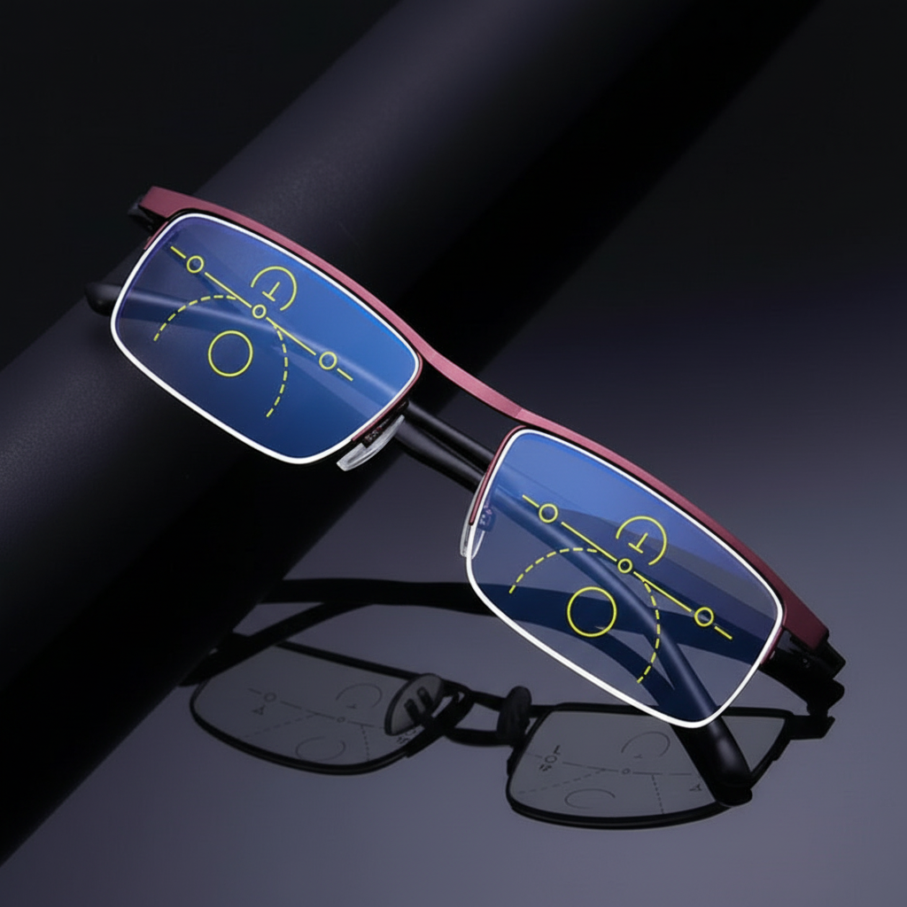 Progressive Reading Glasses with Photochromic Lenses – Adaptive Tint Technology for Men & Women | Readers for Computer Work & Driving