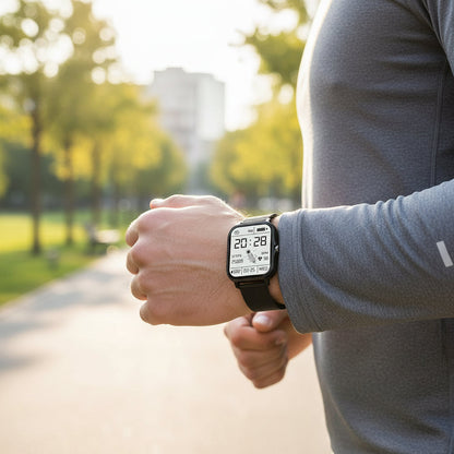 Montre de fitness intelligente | Écran tactile HD 1,83" avec suivi de santé | Appels Bluetooth pour un mode de vie actif