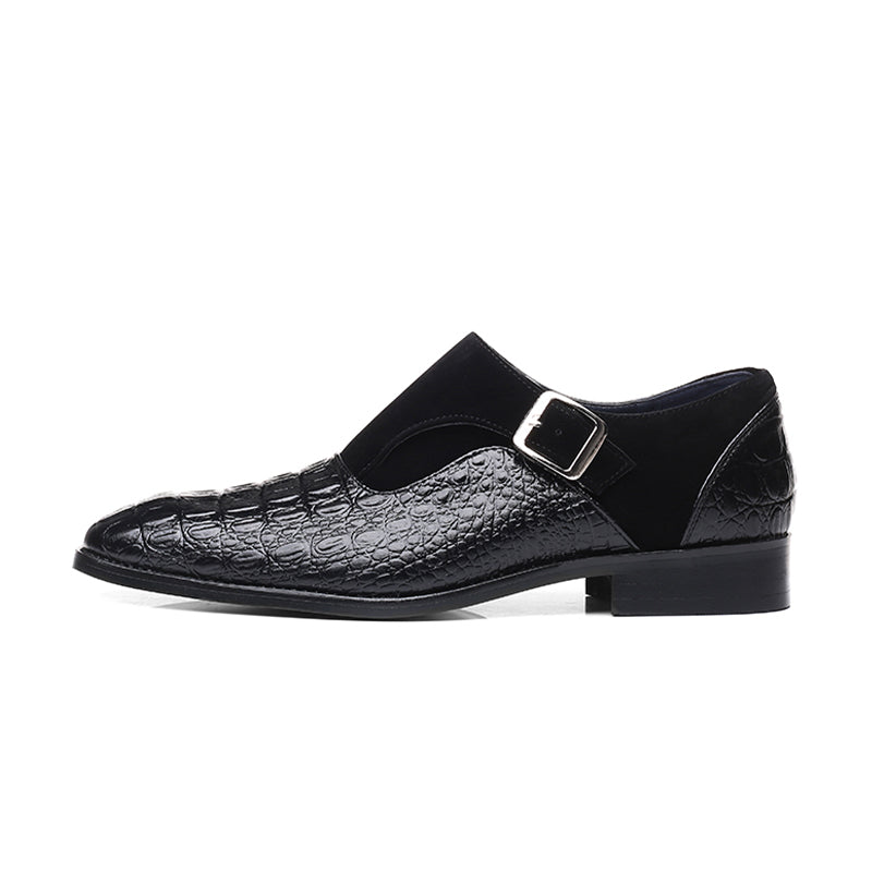 Chaussures richelieu pour homme en similicuir texturé – Chaussures classiques à lacets pour le travail, les mariages et les occasions spéciales