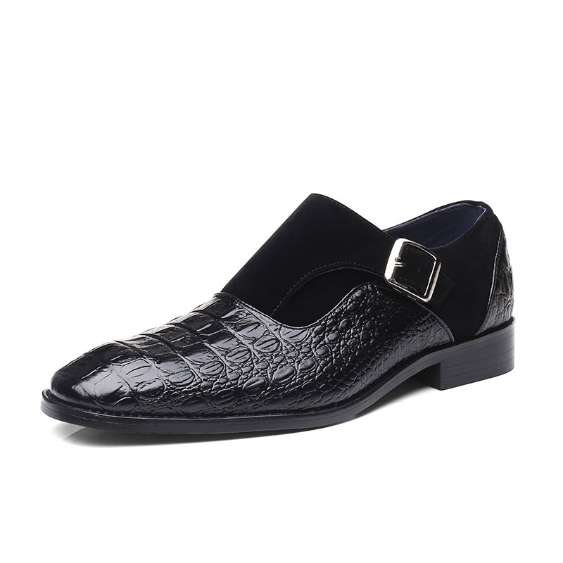 Chaussures richelieu pour homme en similicuir texturé – Chaussures classiques à lacets pour le travail, les mariages et les occasions spéciales