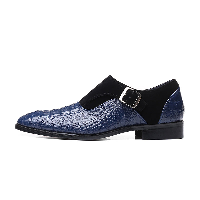 Men's Textured Faux Leather Oxford Shoes for Formal Events & Business Wear