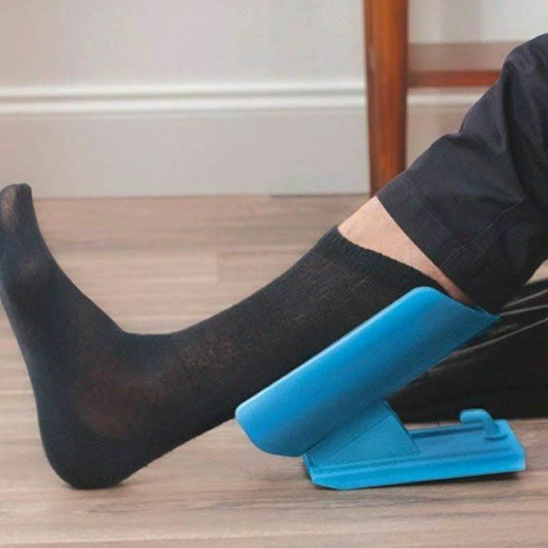 Sock Helper Tool with Long Handle for Easy Dressing Without Bending | Mobility Aid for Seniors, Pregnancy & Recovery